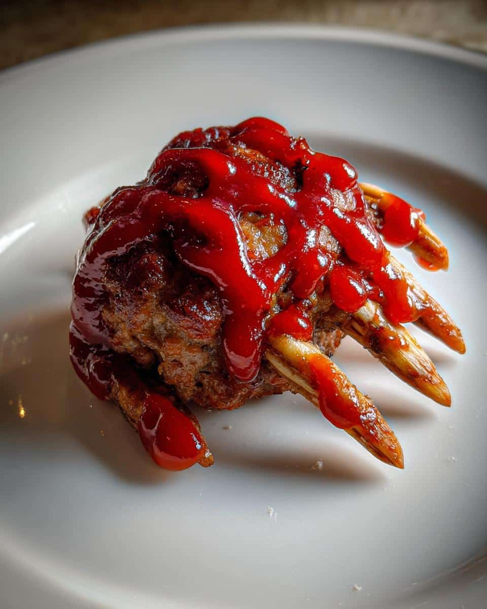 Creepy Halloween Hand Appetizer - detail 1