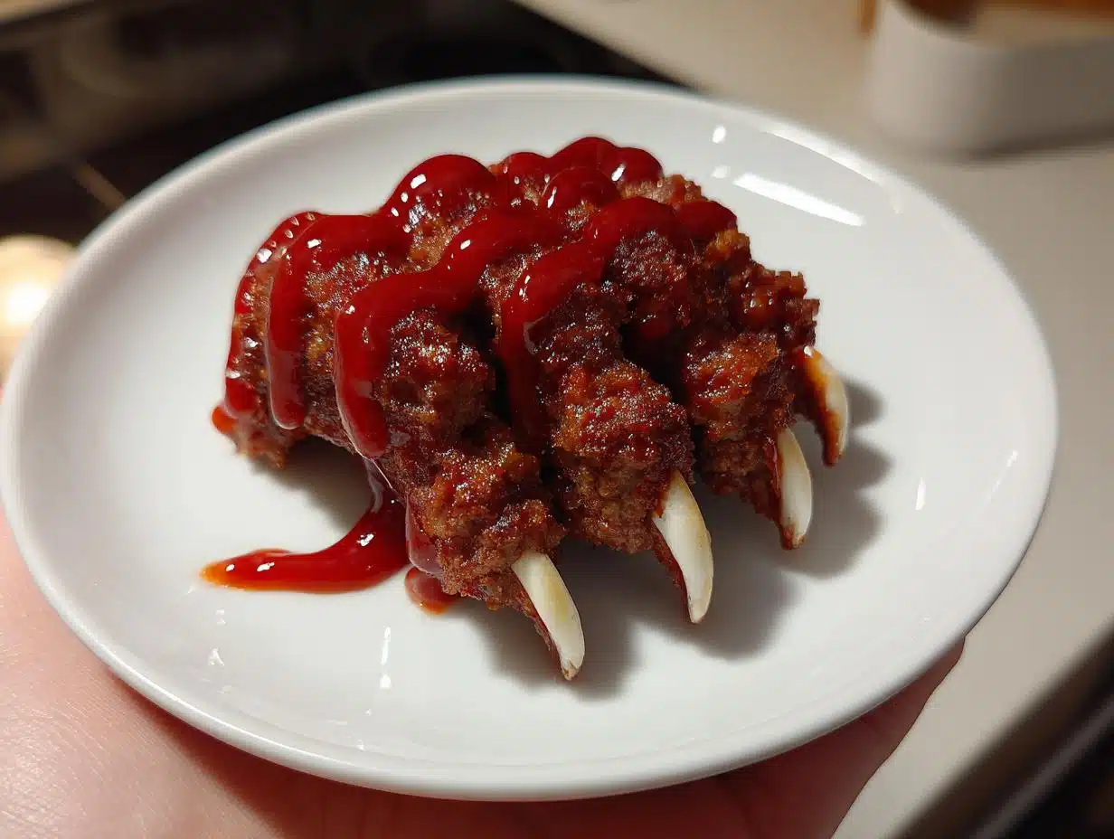 Gruesome 5-Finger Creepy Halloween Hand Appetizer Recipe