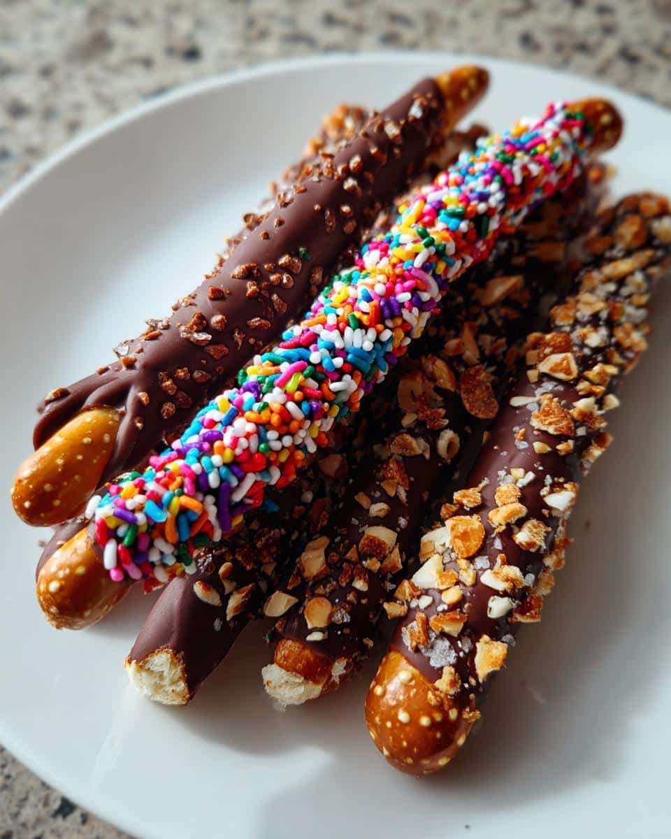 Decorated Pretzel Rods - detail 2