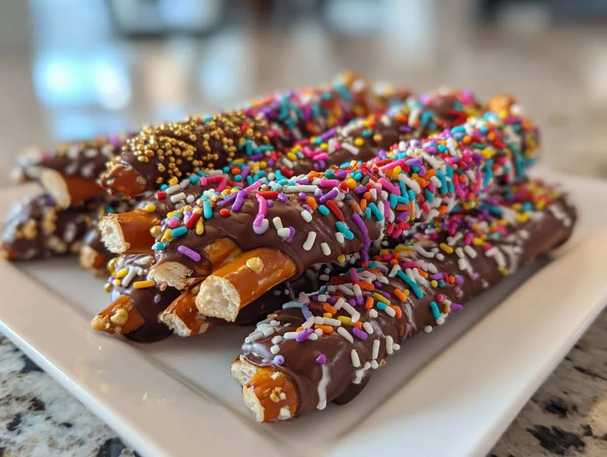 15-Minute Decorated Pretzel Rods: Irresistible Party Magic