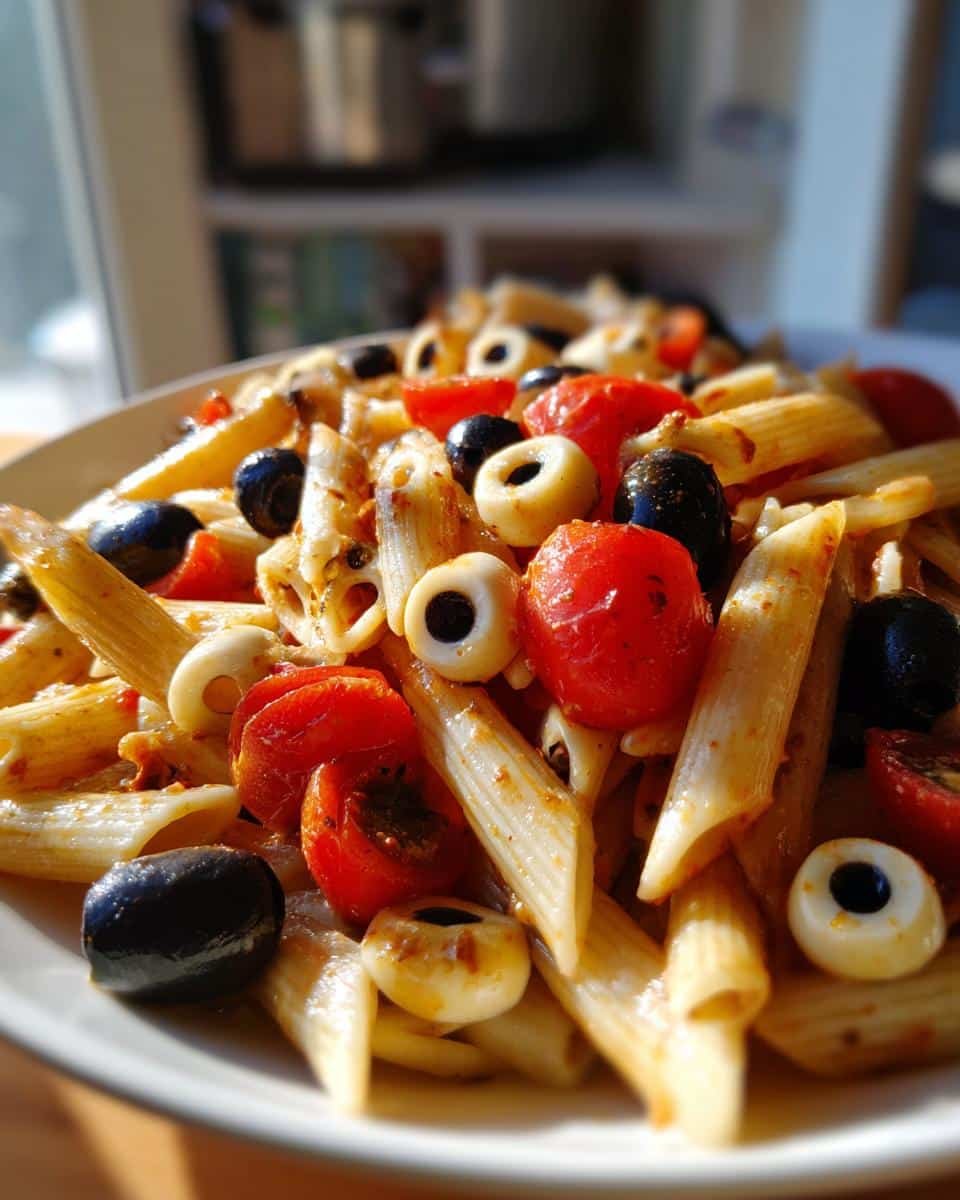 Easy Eyeball Pasta Salad: A Spooky & Delicious Hit! - detail 2