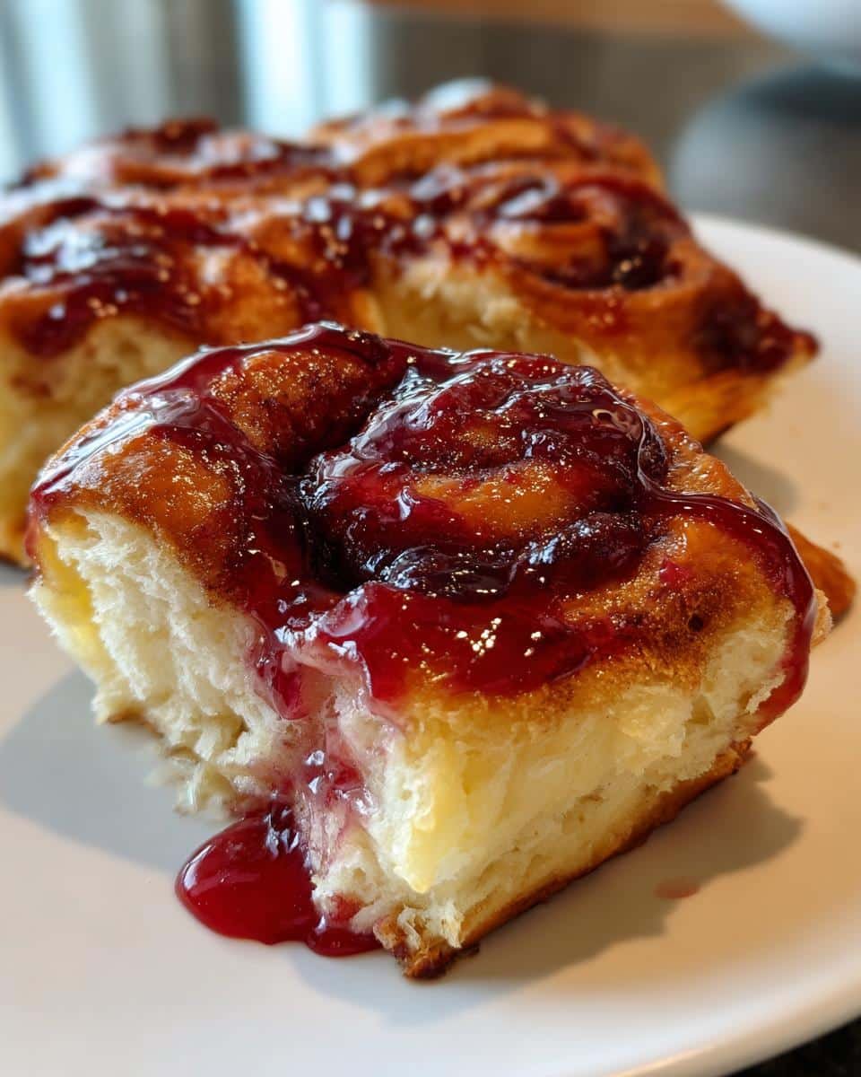 Halloween Breakfast Idea - Bloody Cinnamon Rolls - detail 2