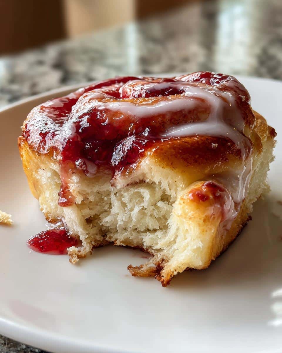 Halloween Breakfast Idea - Bloody Cinnamon Rolls - detail 1