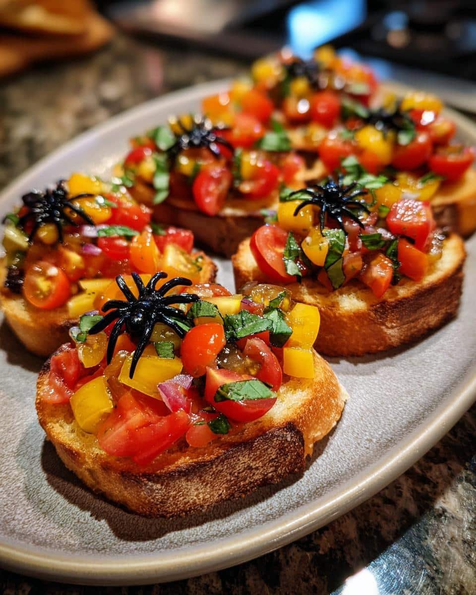 Halloween Bruschetta Appetizer - detail 1