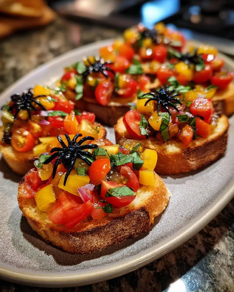 Halloween Bruschetta Appetizer - detail 1