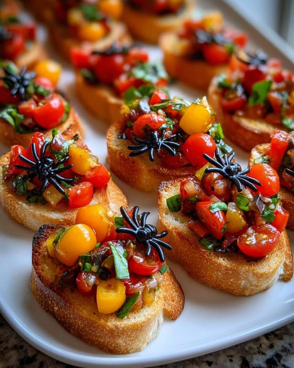 Halloween Bruschetta Appetizer - detail 2