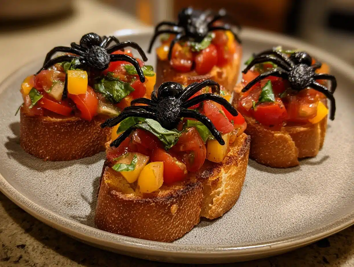 Creepy 15-Minute Halloween Bruschetta Appetizer That Steals The Show