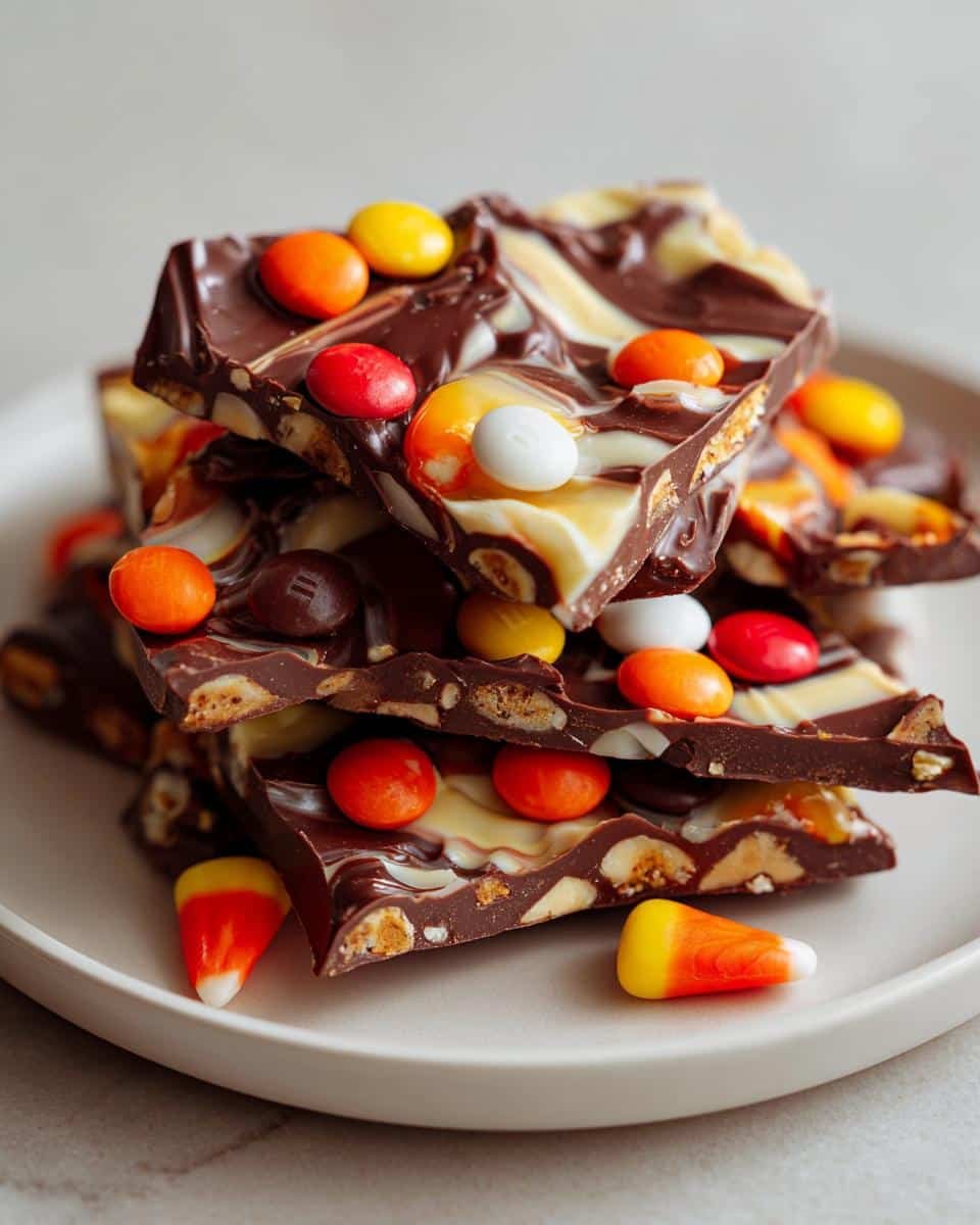 Halloween Candy Bark - detail 1
