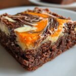 Halloween Cream Cheese Swirl Brownies
