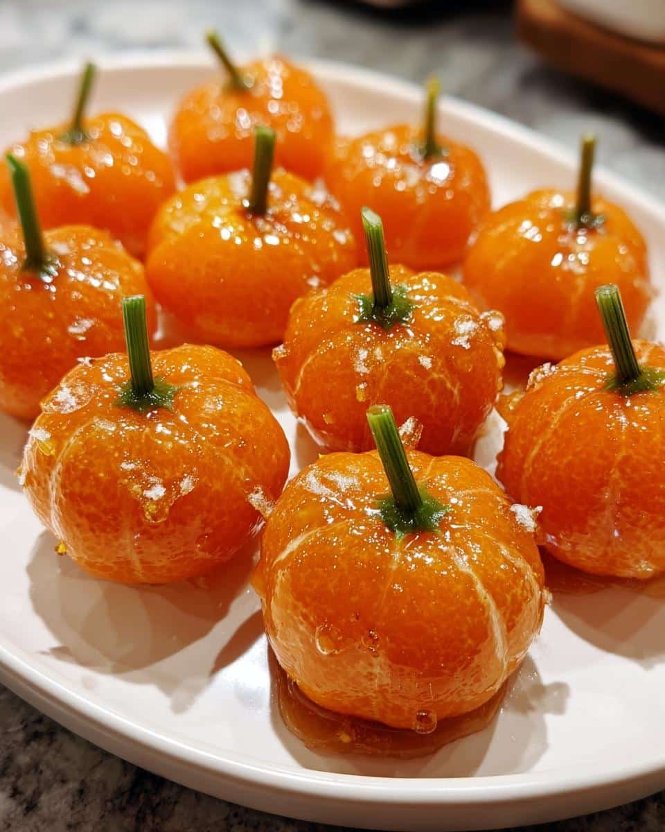 Mandarin Orange Pumpkins - detail 1