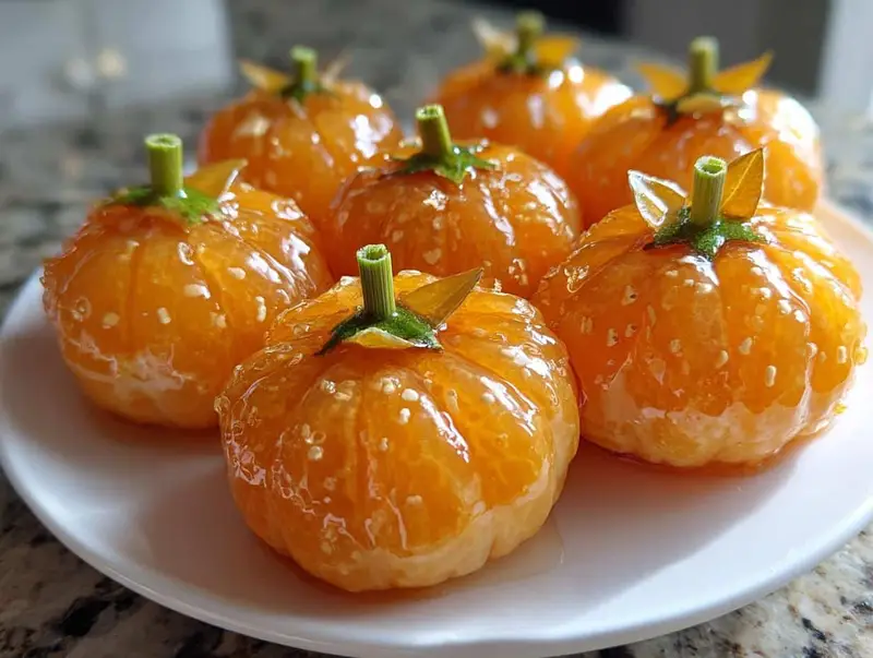 10-Minute Mandarin Orange Pumpkins: Magical Halloween Treat
