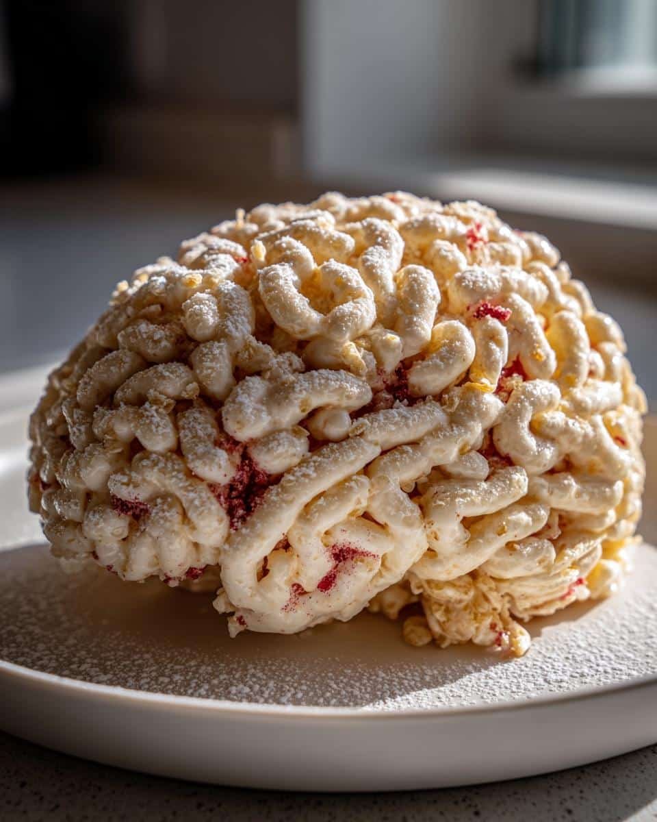 Marshmallow Rice Krispies (Bubbles) Halloween Brains - detail 1