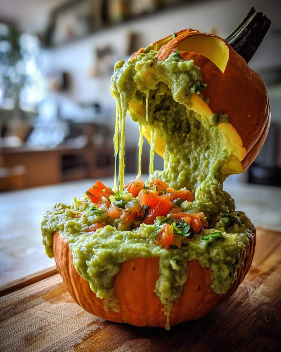 Puking Pumpkin Guacamole - detail 1