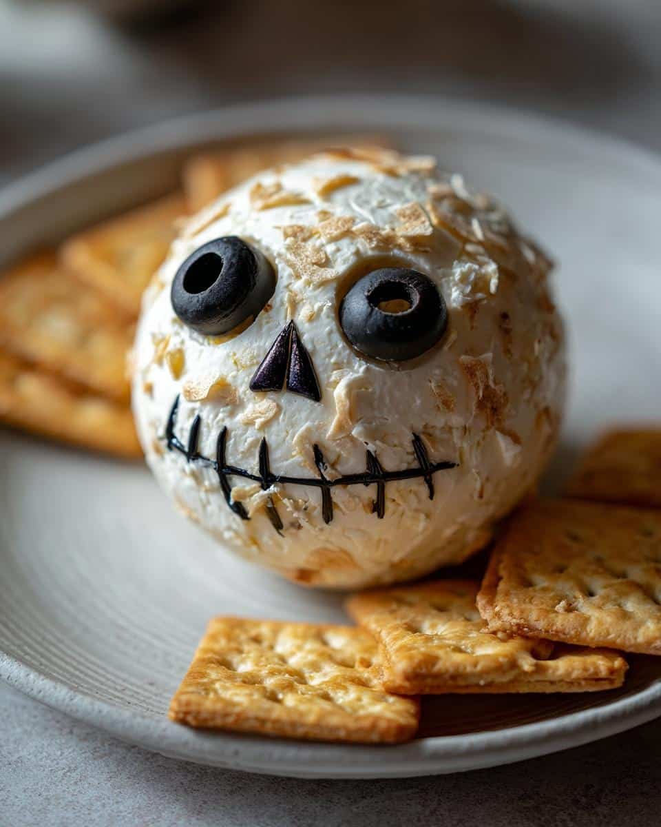 Skellington Cheese Ball Appetizer Recipe - detail 1