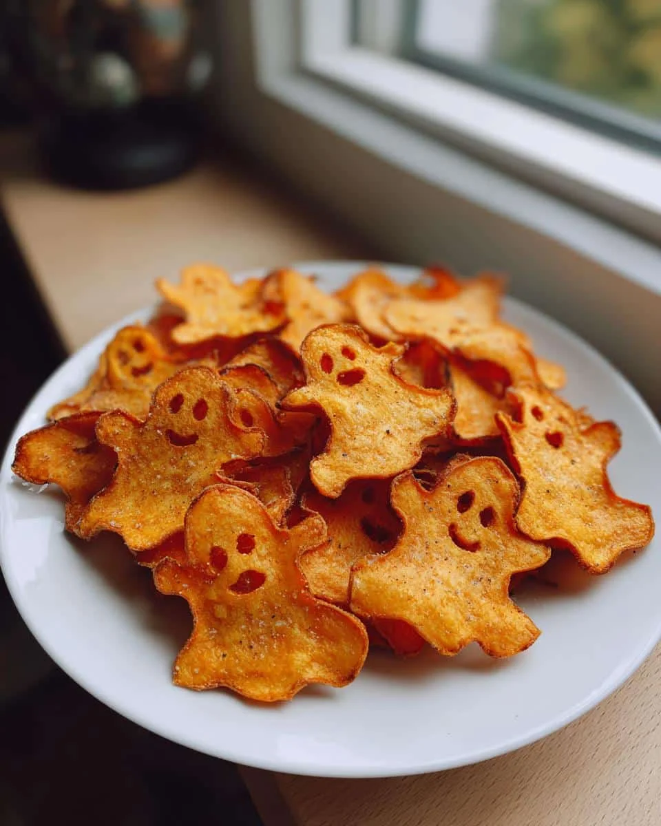 Spooky Baked Halloween Ghost Chips (Gluten-Free + Paleo-Friendly) - detail 2