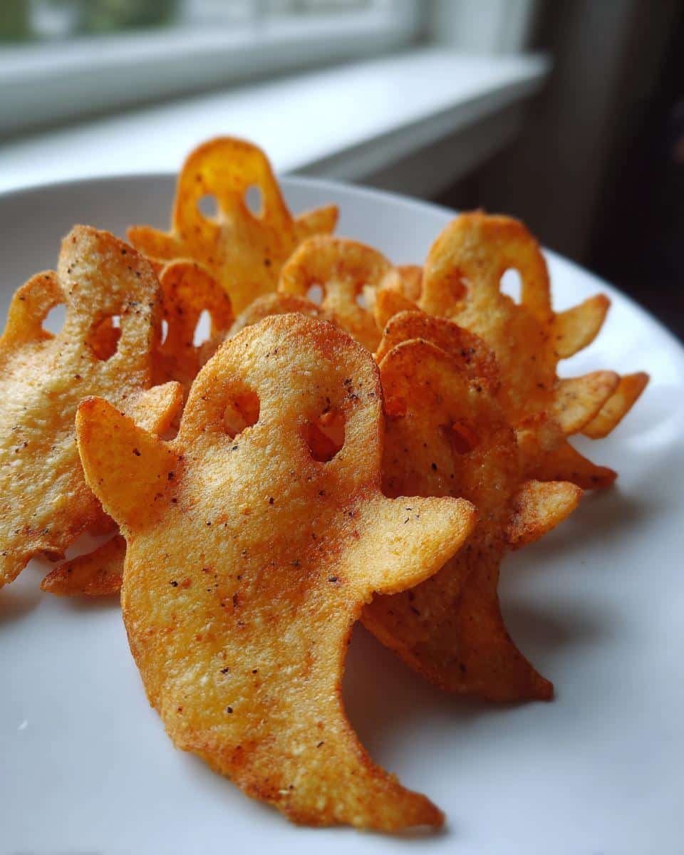 Spooky Baked Halloween Ghost Chips (Gluten-Free + Paleo-Friendly) - detail 1