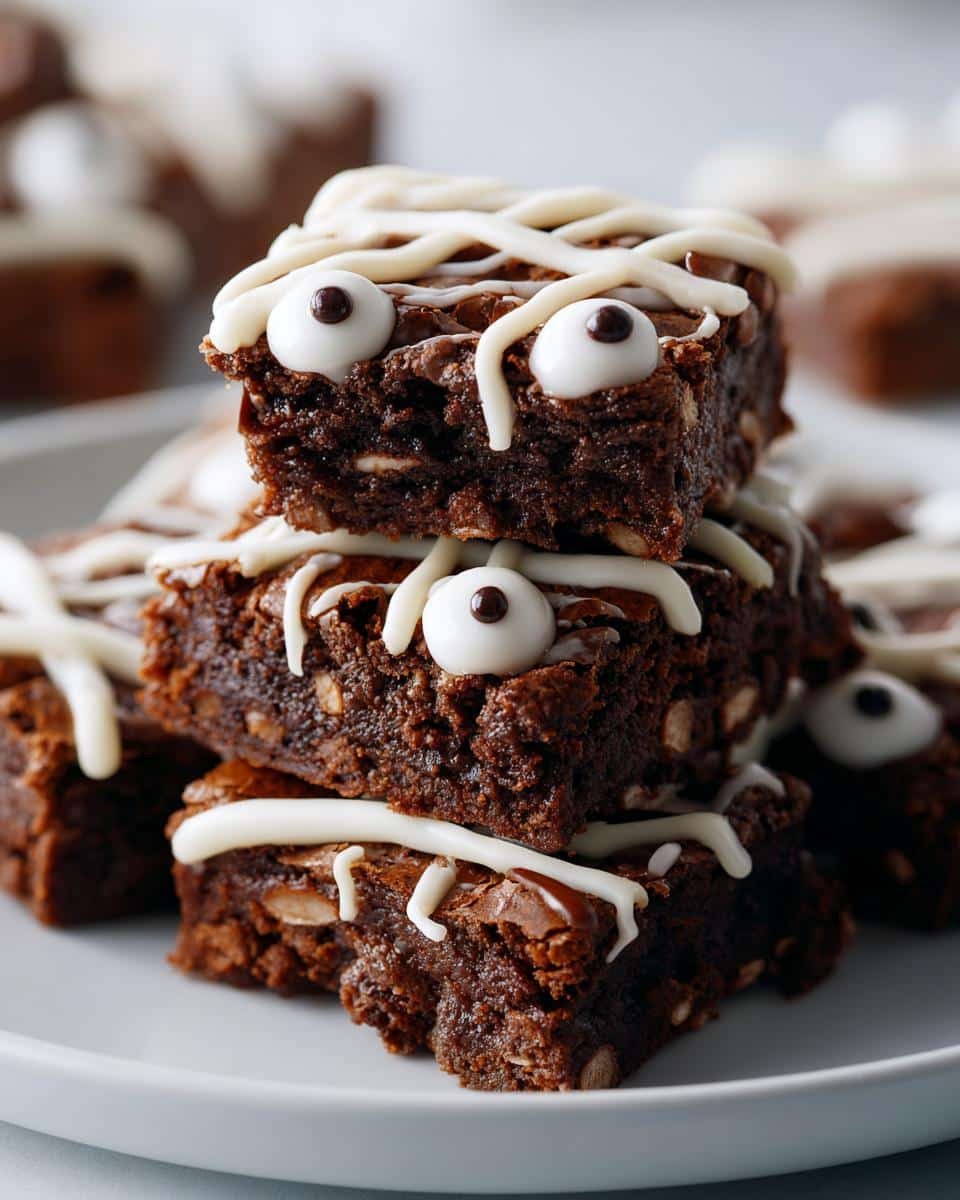Spooky Mummy Brownies for a Delightful Halloween Treat - detail 1
