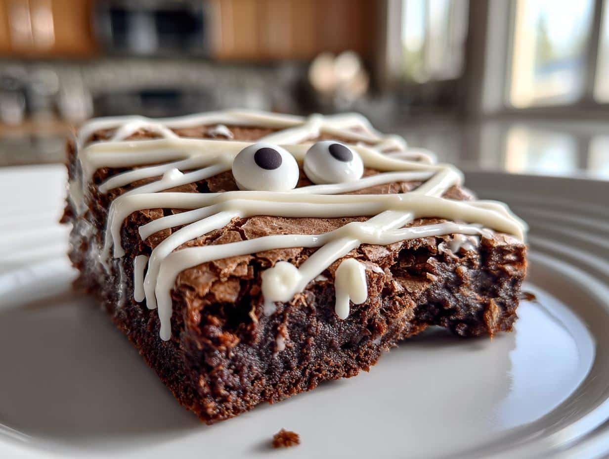 Spooky Mummy Brownies