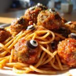 Spooky Spaghetti & Cheesy Monster Meatballs for a Hauntingly Good Meal
