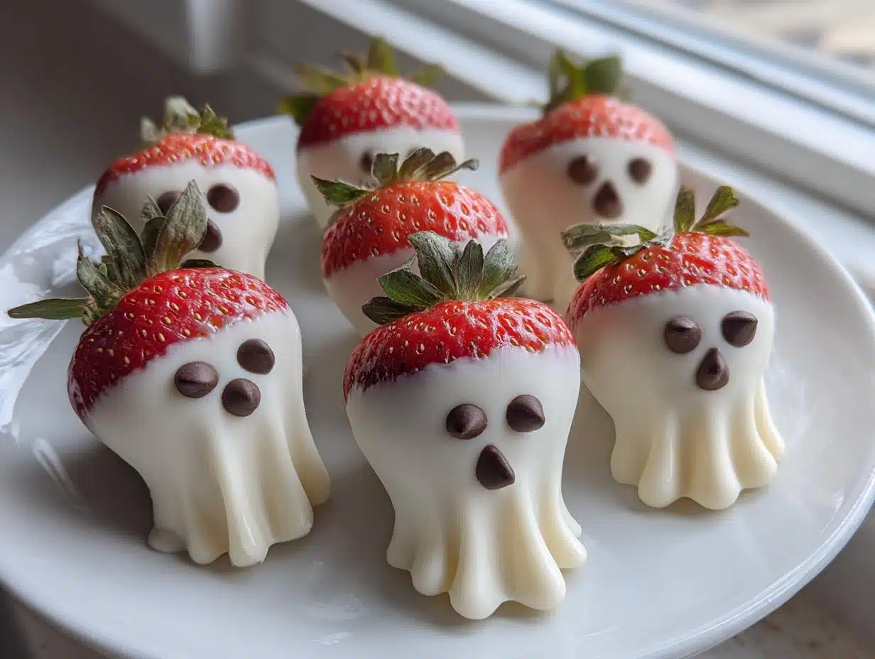 Spooky Strawberry Ghosts: 3-Ingredient Halloween Magic