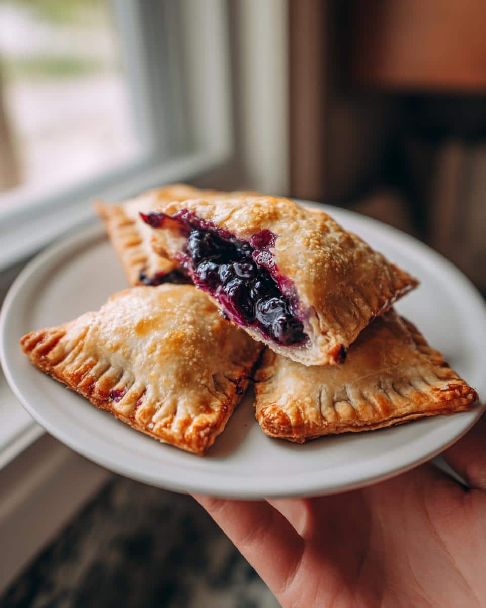Vegan Blueberry Ghost Hand Pies - detail 1