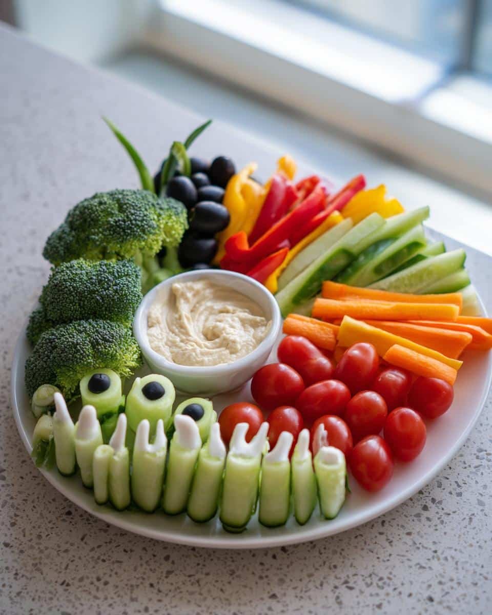 Veggie Skeleton Platter - detail 1