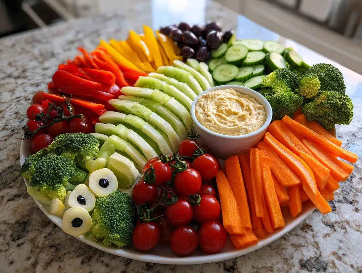 Spooky Veggie Skeleton Platter That Kids Devour in 20 Minutes