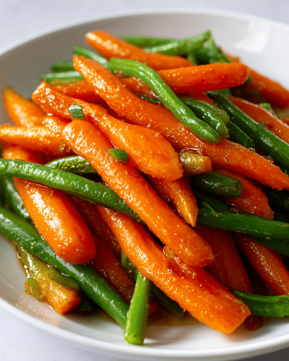 Irresistible 20-Minute Honey Glazed Carrots & Green Beans