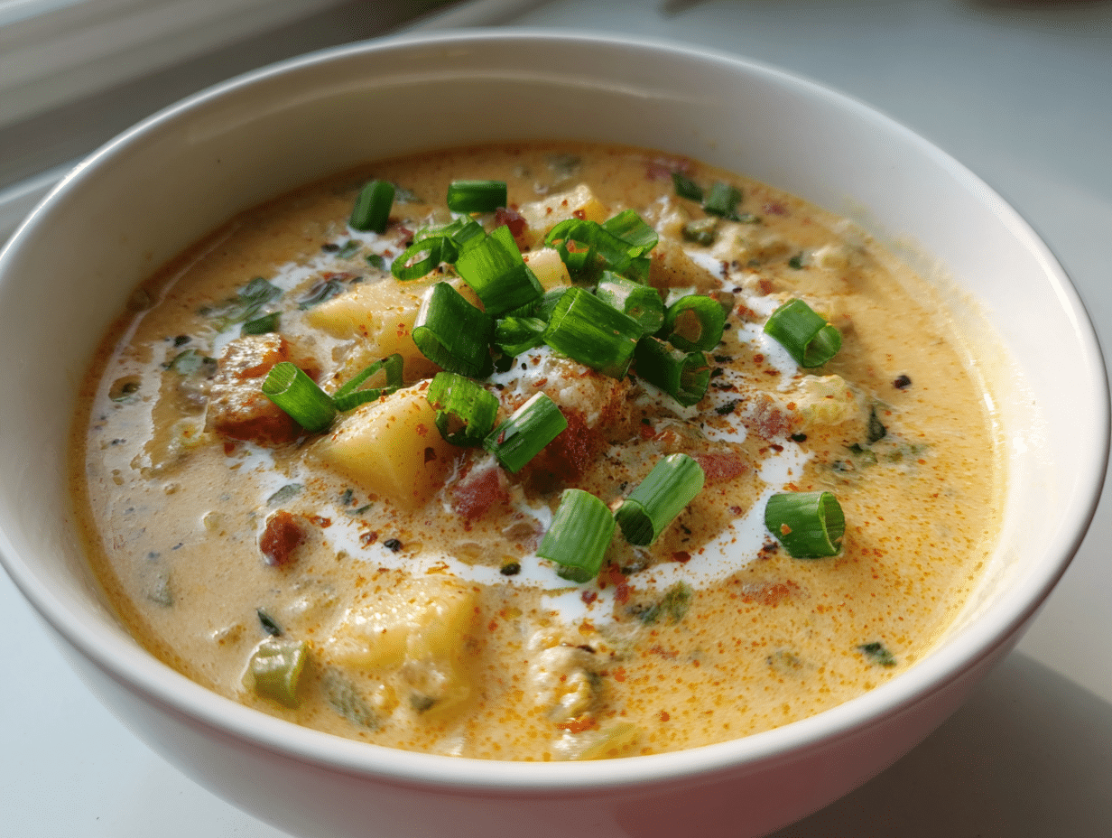 35-Minute Creamy Cajun Potato Soup That Haunts You