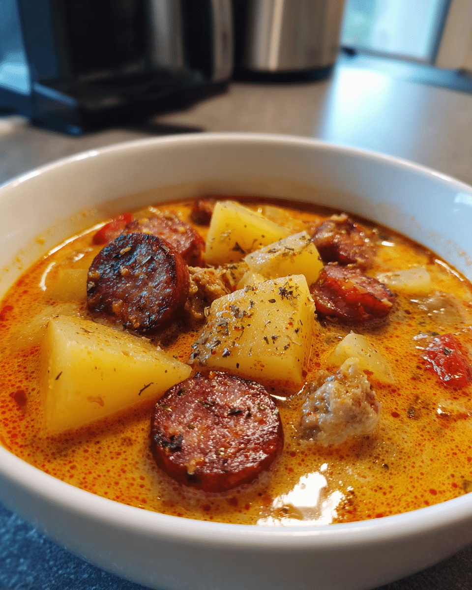 45-Minute Cajun Potato Soup with Sausage – Soul-Warming Comfort