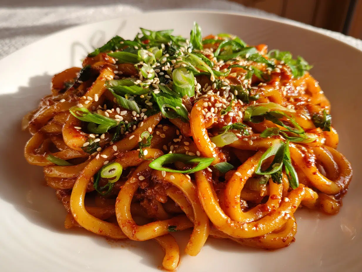 15-Minute Creamy Gochujang Udon Noodles – Spicy Bliss