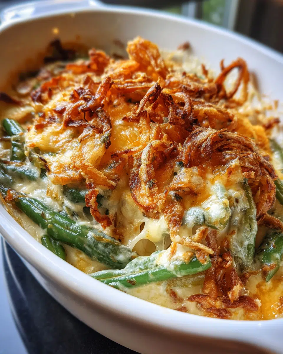 35-Minute Cheddar Bay Green Bean Casserole Bliss