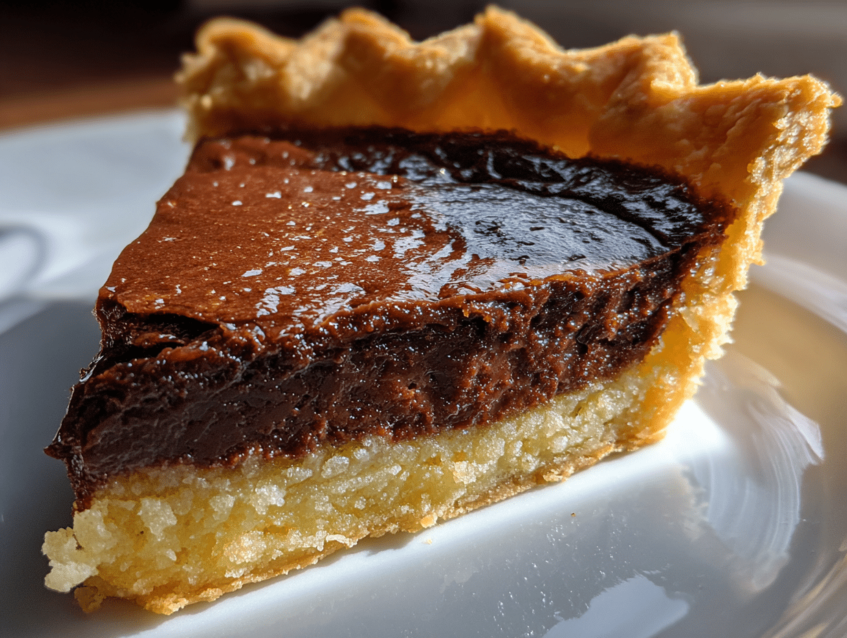 70% Dark Chocolate Chess Pie That Melts Hearts Instantly
