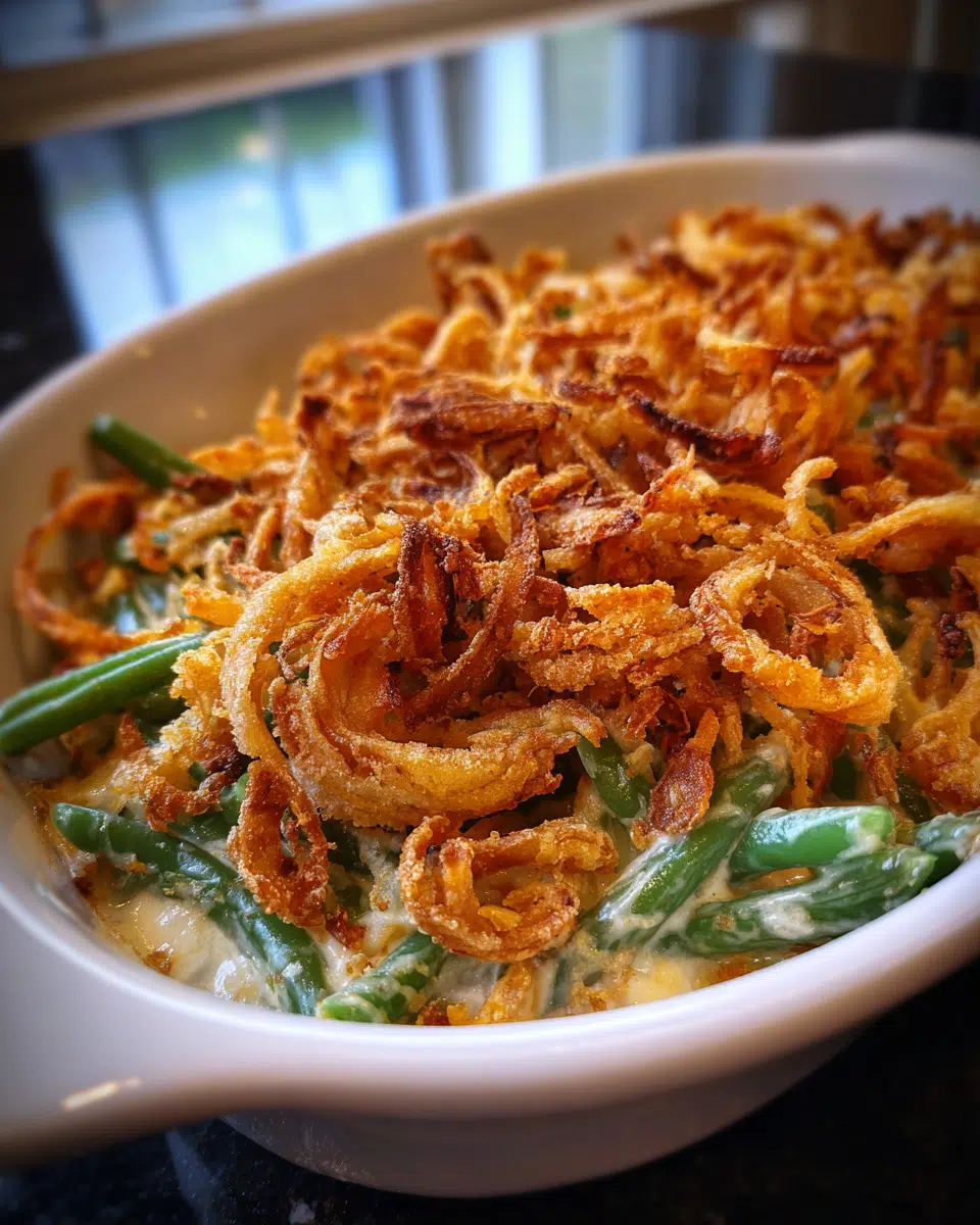 Drool-Worthy Classic Campbells Green Bean Casserole Perfection