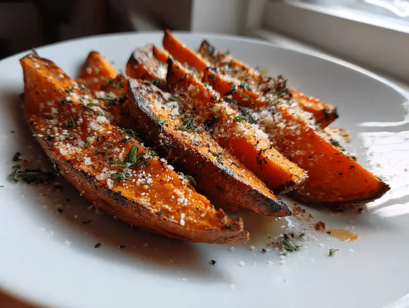 Irresistible Garlic Parmesan Sweet Potato Wedges in 30 Minutes