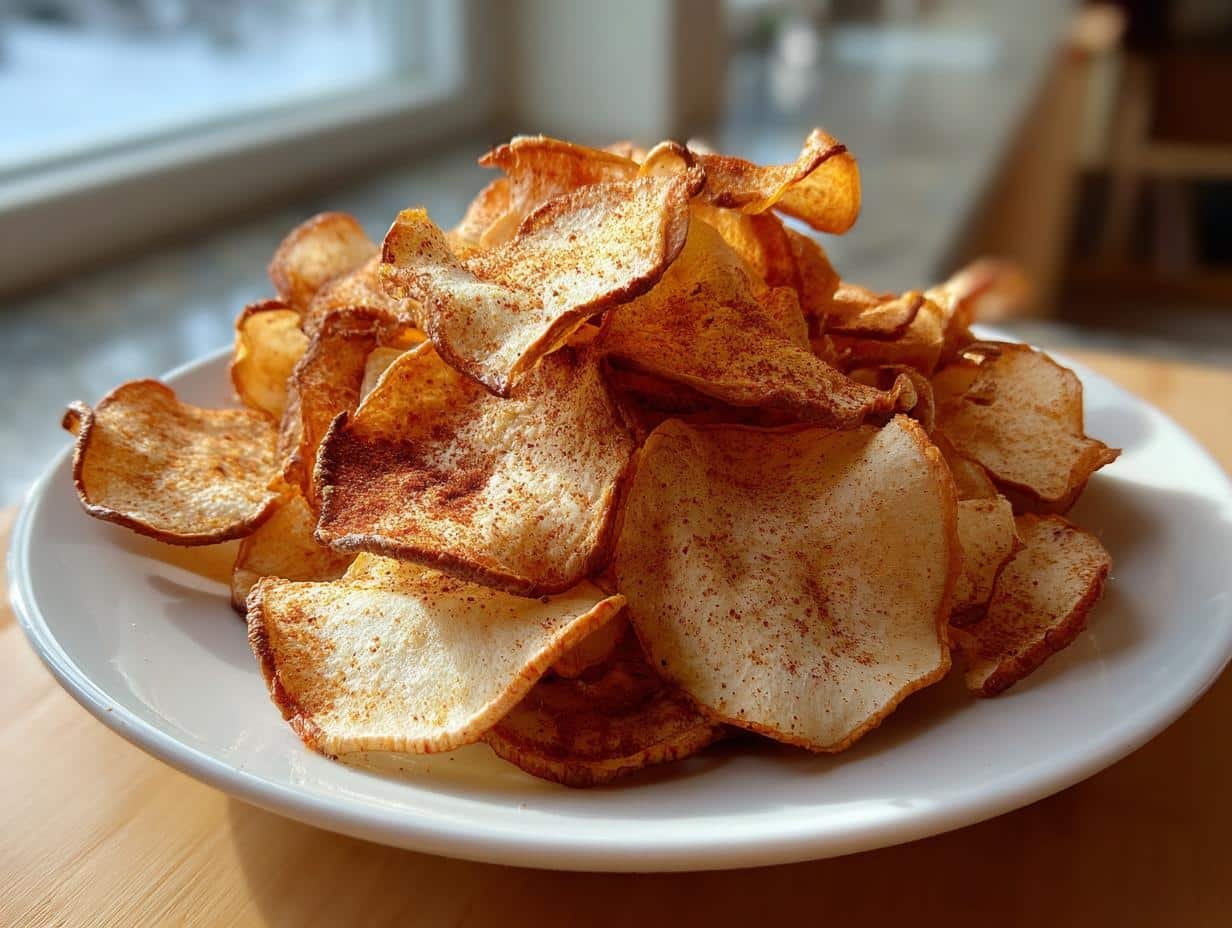 31-Minute Crispy Air Fryer Apple Chips That Thrill
