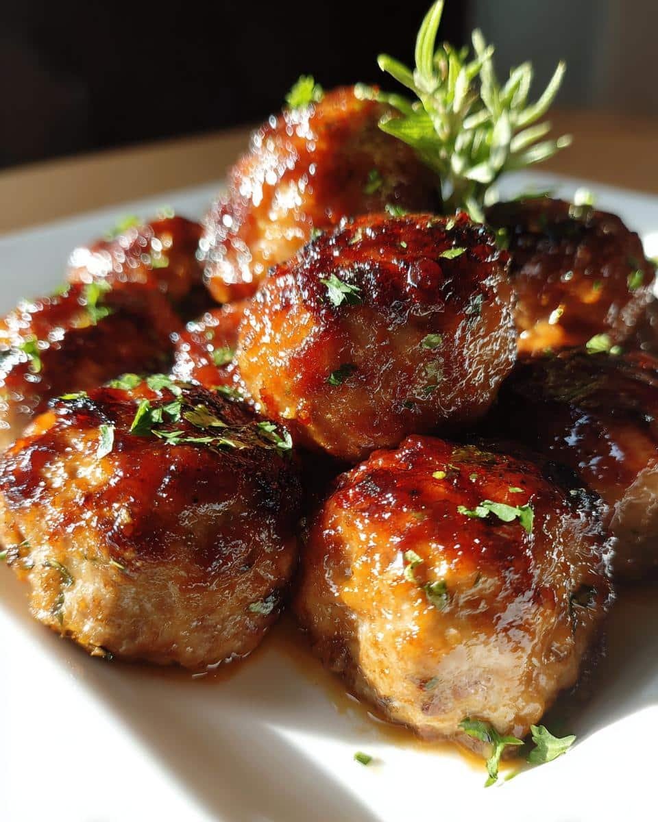 Air Fryer BBQ Meatballs - detail 1