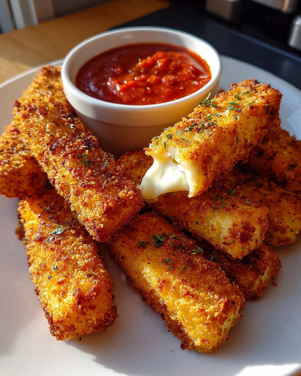 Air Fryer Mozzarella Sticks - detail 1