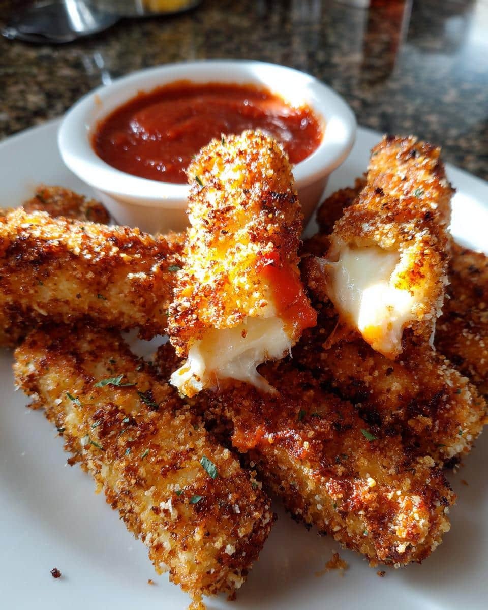 Air Fryer Mozzarella Sticks - detail 2