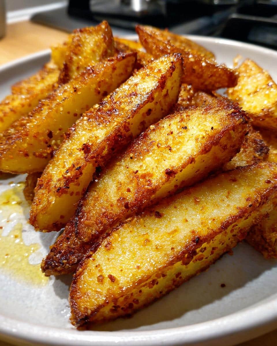 Air Fryer Parmesan Potato Wedges - detail 2