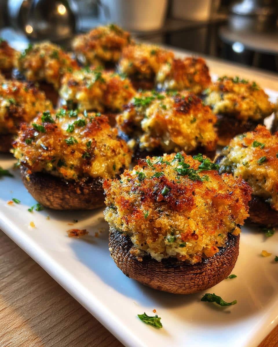Air Fryer Stuffed Mushrooms - detail 1