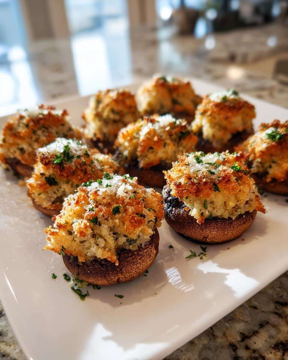 Air Fryer Stuffed Mushrooms - detail 2
