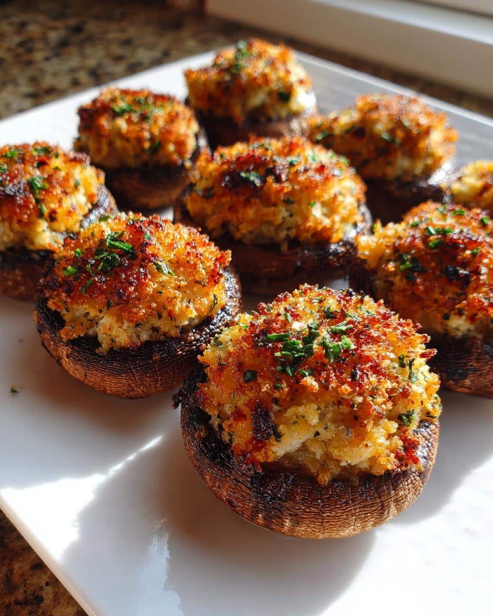 Air Fryer Stuffed Mushrooms - detail 3