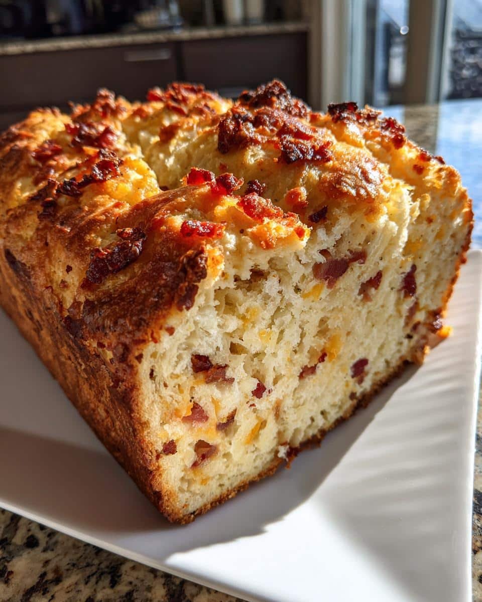 Bacon Cheddar Beer Bread - detail 1