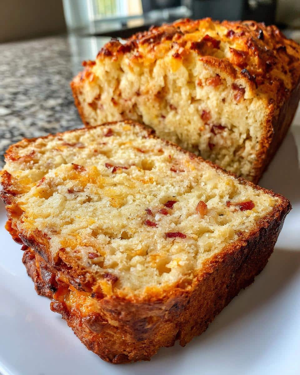 Bacon Cheddar Beer Bread - detail 2