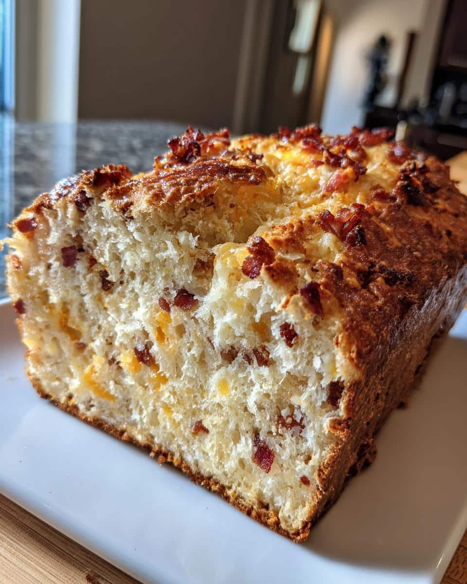 Bacon Cheddar Beer Bread - detail 3