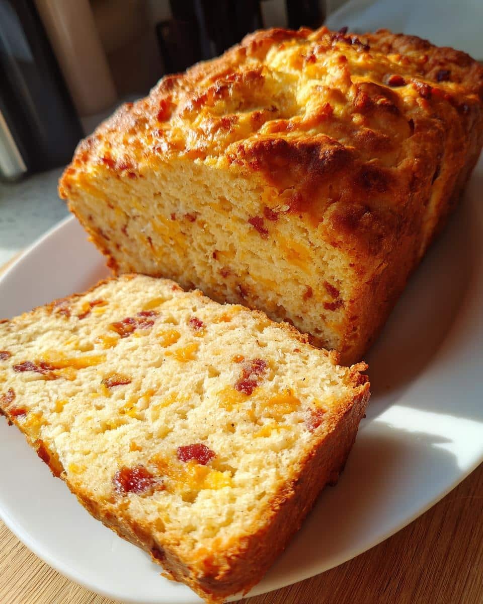 15-Minute Bacon Cheddar Beer Bread Recipe – Insanely Good