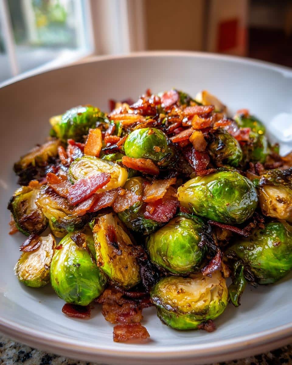 Balsamic Brussels Sprouts with Bacon - detail 1
