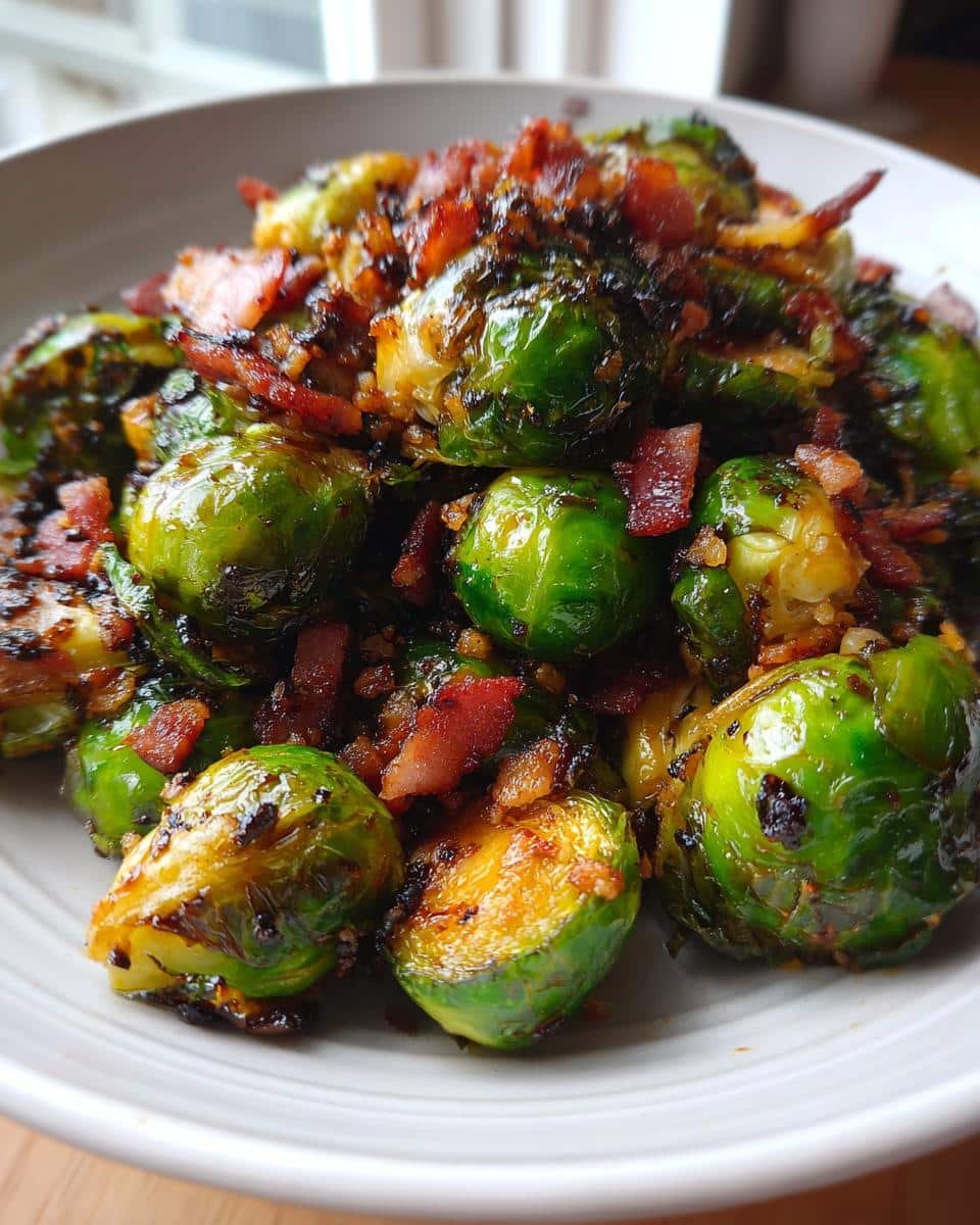 Balsamic Brussels Sprouts with Bacon - detail 2