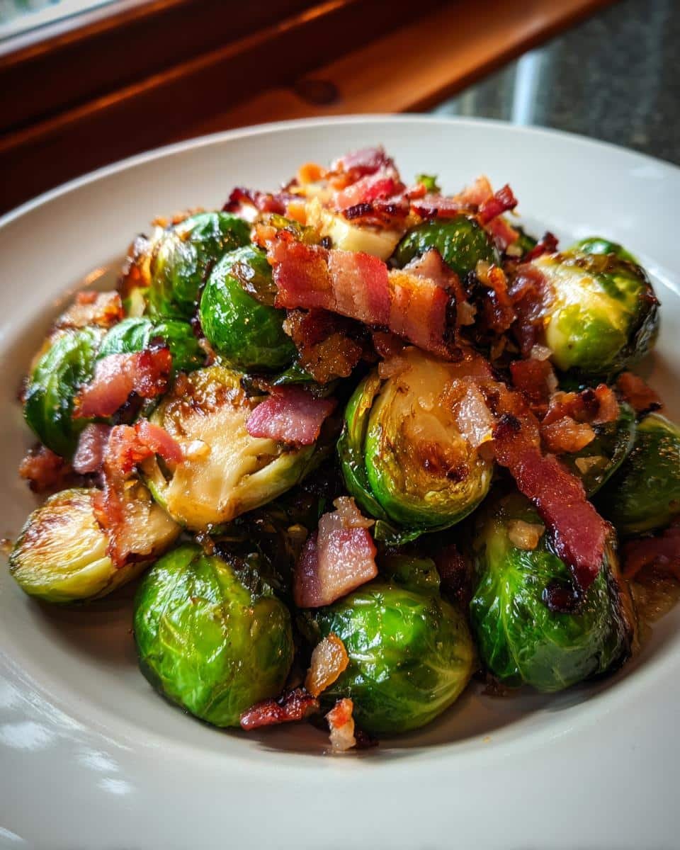 Balsamic Brussels Sprouts with Bacon - detail 3